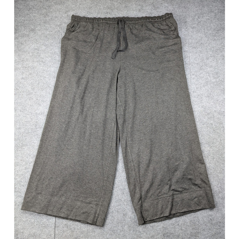 Lou & Grey Jumpsuit Womens XL Wide Leg Signature Soft Athleisure Gray Minimalist - Picture 6 of 13